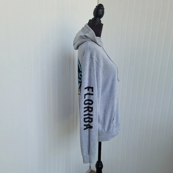 Maui and Sons Florida Surf Company Women's Gray Pullover Hoodie Sweatshirt S - Picture 4 of 9